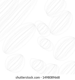 Unusual asymmetric vector background random geometric shape art abstract monochrome pattern 