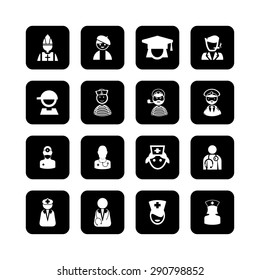 unusual avatar icon set