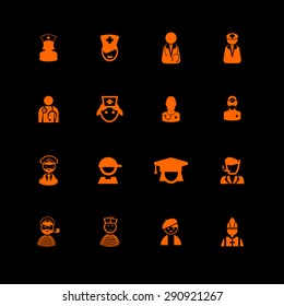 unusual avatar icon set