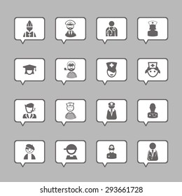 unusual avatar icon set