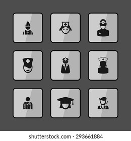 unusual avatar icon set