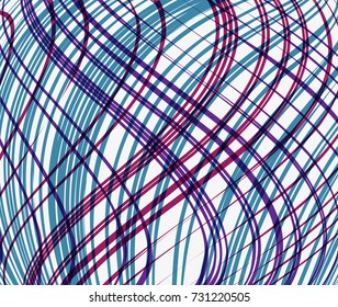 Unusual background with wavy lines.