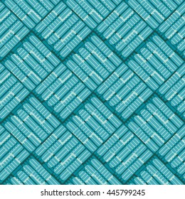 Unusual basket weave pattern seamless background tile