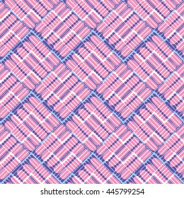 Unusual basket weave pattern seamless background tile