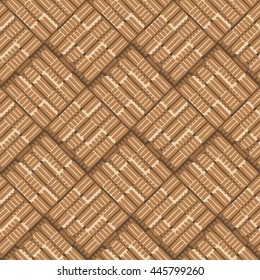 Unusual basket weave pattern seamless background tile