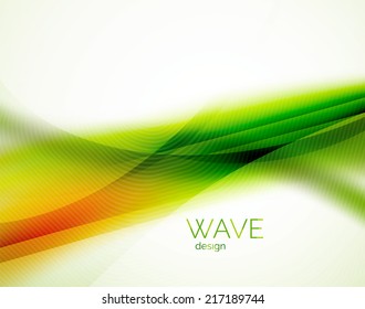Ungewöhnlicher abstrakter Hintergrund einer unscharfen Welle, modernes glänzendes Design