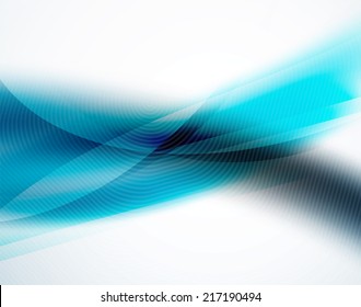 Unusual blur wave abstract background, modern shiny design