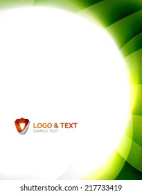 Unusual blur wave abstract background, modern shiny design