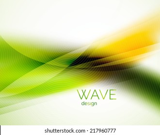 Unusual blur wave abstract background, modern shiny design