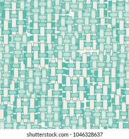 Unusual camouflage made of woven square shapes arranged randomly. Suitable for clothes, things and backgrounds. Fashionable style.