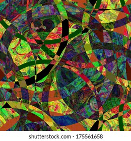 unusual colorful abstract pattern