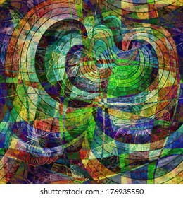 unusual colorful abstract pattern
