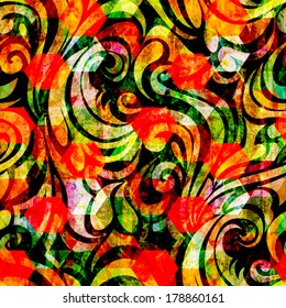unusual colorful abstract pattern