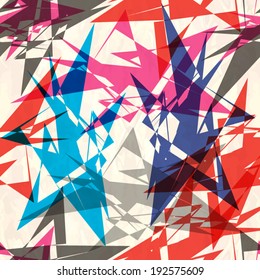 unusual colorful geometric abstract background