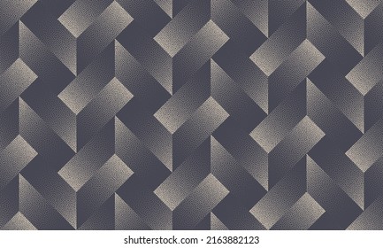 Unusual Complexity Masonry Tile Seamless Pattern Vector Abstract Background  Conceptual Sophisticated Geometric Structure Grainy Texture Repetitive Gray Wallpaper  Intricate Geometry Art Illustration
