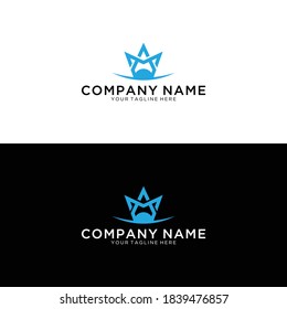 Unusual creative modern stylish connected fashion brands black and gold color AM MA A M initial based leter icon logo.