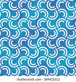 Unusual curves pattern seamless vector background tile