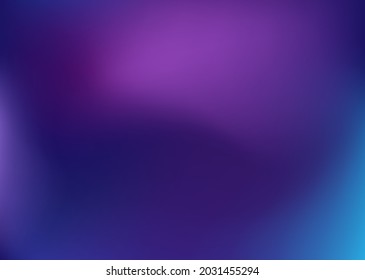 Unusual dark blue gradient. Night sky, space, northern lights. Vector creative background