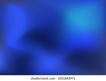 Gradiente azul oscuro inusual. Cielo nocturno, espacio, luces del norte. Fondo creativo del vector