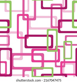 Unusual design for fabric, clothes, print, background, textile, poster, home decor etc. Vector seamless geometric pattern.