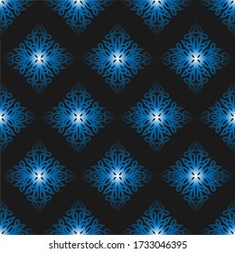 Unusual and detailed vector seamless pattern. Sophisticated design. 