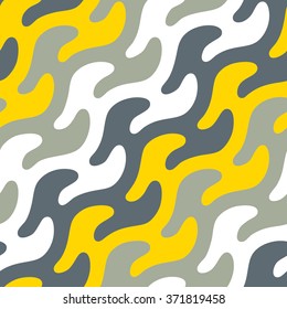 Unusual diagonal wave pattern seamless vector background tile