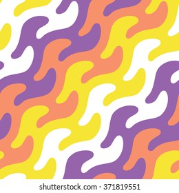 Unusual diagonal wave pattern seamless vector background tile