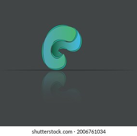 An unusual figure with a reflection