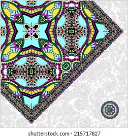 unusual floral ornamental template with place for your text, oriental vintage pattern for invitation party card, brochure design, postcard, packing, book cover, vector illustration