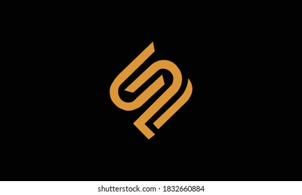 Unusual geometric letter S. Architecture vector logo. Isolated monogram.