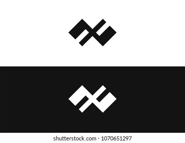 Unusual geometric letter X. Architecture vector logo. Extreme sign branding identity corporate vector logo design template. Isolated on a white and black background.