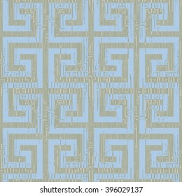 Unusual Greek key pattern seamless vector background tile