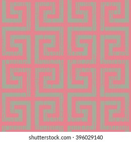 Unusual Greek key pattern seamless vector background tile