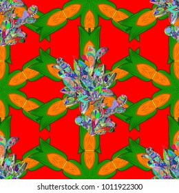 Unusual greeting in oriental boho chic style. Square invite template. Decorative vintage print. Luxury floral pattern. Vector invitation with colored mandala design element. Round flower ornament.