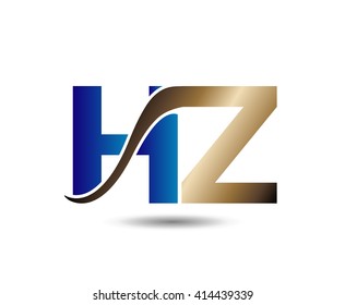 Unusual H and Z. Business hz logo template
