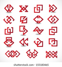 Unusual Icons Set - Isolated On Gray Background - Vector Illustration, Graphic Design Editable For Your Design.