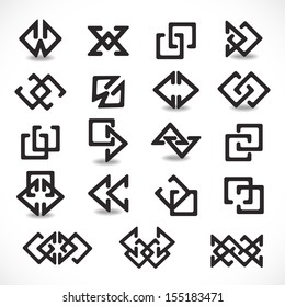 Unusual Icons Set - Isolated On Gray Background - Vector Illustration, Graphic Design Editable For Your Design.