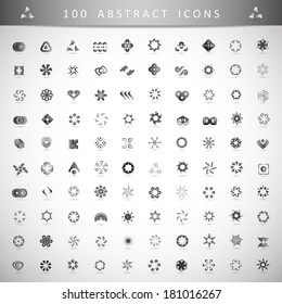 Unusual Icons Set - Isolated On Gray Background - Vector Illustration, Graphic Design Editable For Your Design