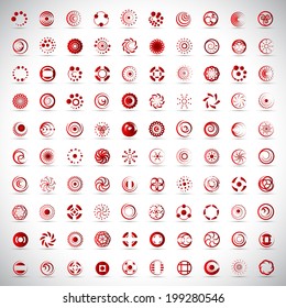 Unusual Icons Set - Isolated On Gray Background - Vector Illustration, Graphic Design Editable For Your Design 