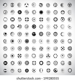 Unusual Icons Set - Isolated On Gray Background - Vector Illustration, Graphic Design Editable For Your Design 