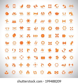 Unusual Icons Set - Isolated On Gray Background - Vector Illustration, Graphic Design Editable For Your Design  