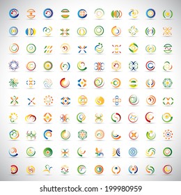 Unusual Icons Set - Isolated On Gray Background - Vector Illustration, Graphic Design Editable For Your Design