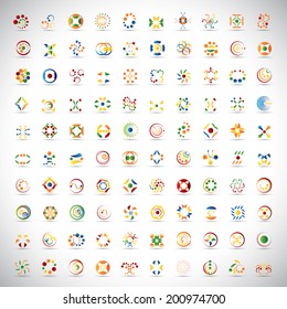 Unusual Icons Set - Isolated On Gray Background - Vector Illustration, Graphic Design Editable For Your Design   