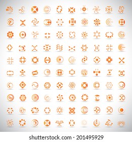 Unusual Icons Set - Isolated On Gray Background - Vector Illustration, Graphic Design Editable For Your Design   