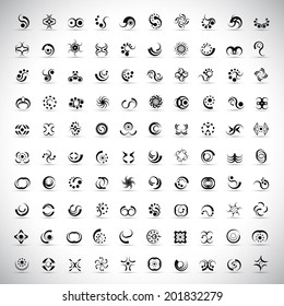 Unusual Icons Set - Isolated On Gray Background - Vector Illustration, Graphic Design Editable For Your Design  