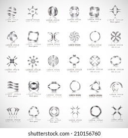Unusual Icons Set - Isolated On Gray Background - Vector Illustration, Graphic Design Editable For Your Design