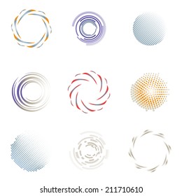 Unusual Icons Set Isolated On White Background Vector 