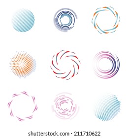 Unusual Icons Set Isolated On White Background Vector 