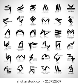 Unusual Icons Set - Isolated On Gray Background - Vector Illustration, Graphic Design Editable For Your Design