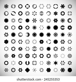 Unusual Icons Set - Isolated On Gray Background - Vector Illustration, Graphic Design Editable For Your Design 